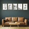 Americanflat Picture Frame Set with Mat - Set of 5 - Photo Frame Set of Five for Wall Display - Plexiglass Cover - Hanging Hardware
